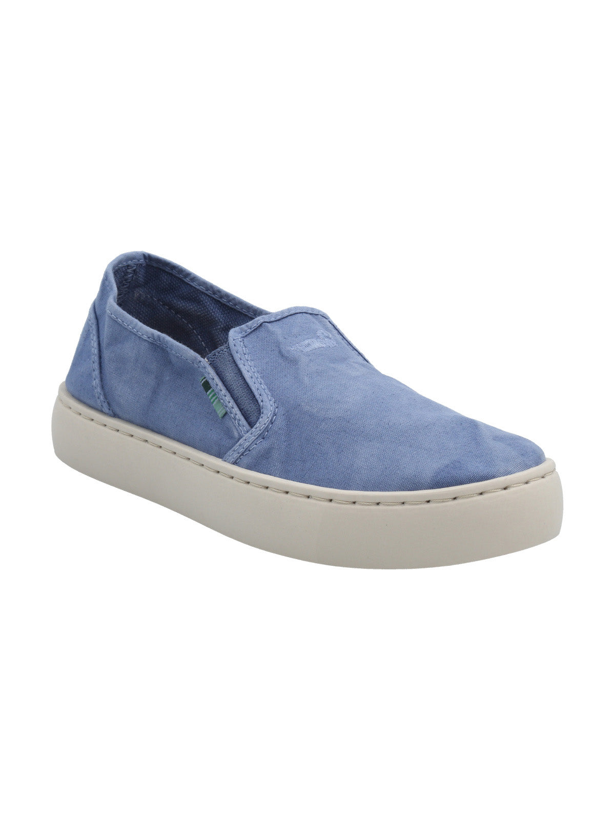 Zapatilla Algodón Orgánico Mujer Kea Azul Rockford