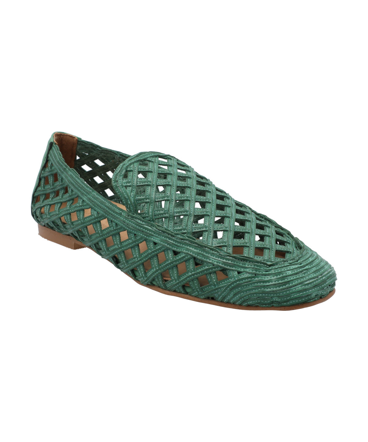 Mocasín Rafia Mujer Minga Verde Rockford