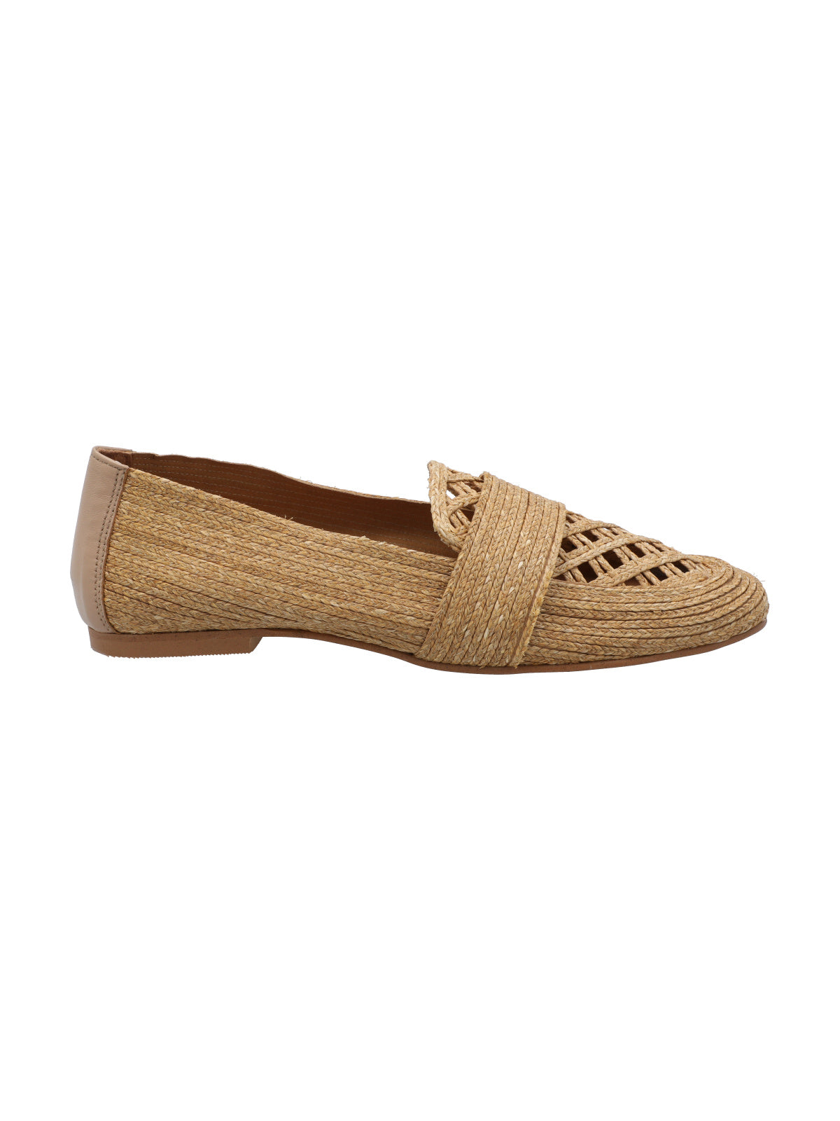 Mocasín Rafia Mujer Lusepa Beige Rockford