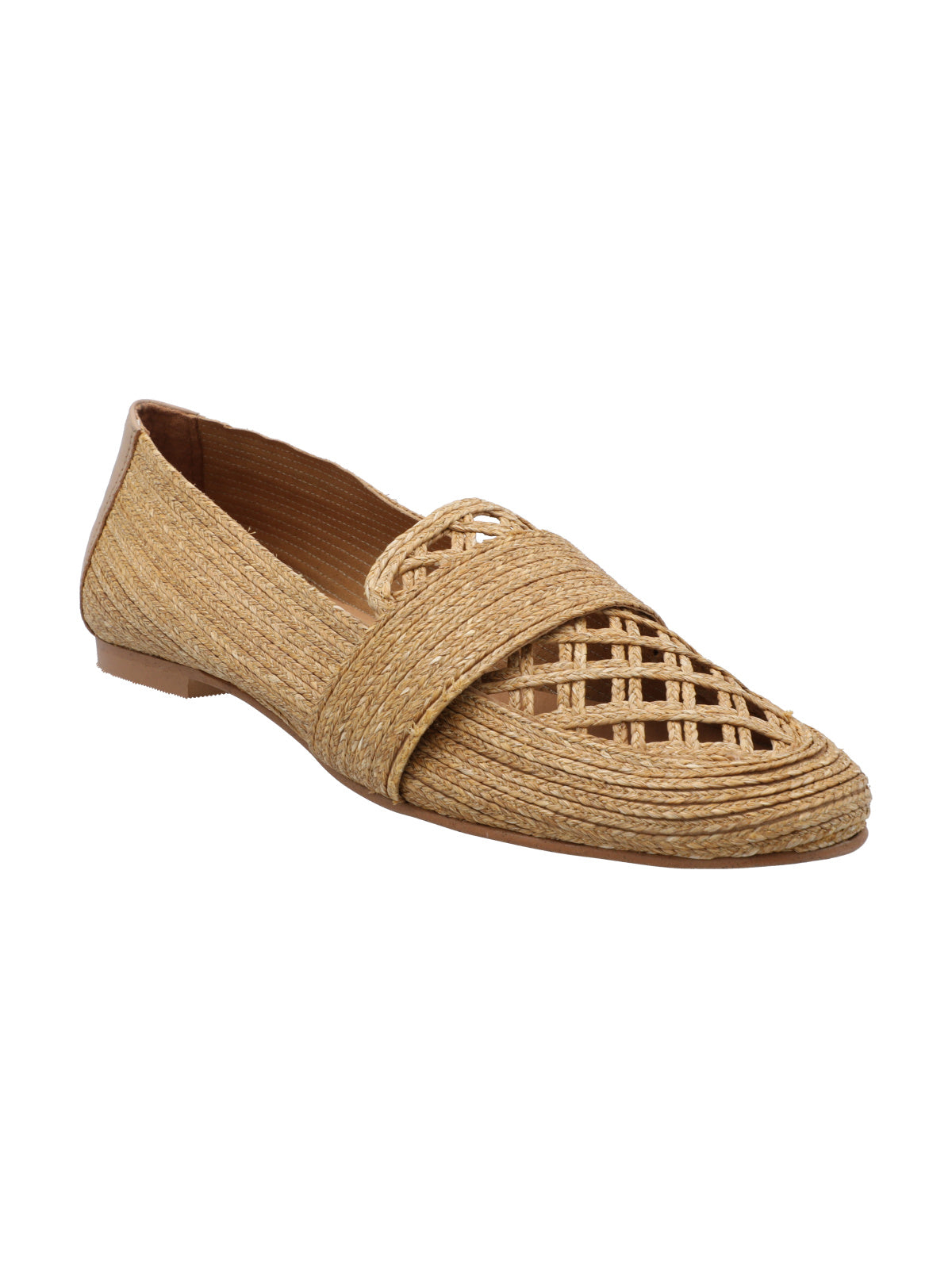 Mocasín Rafia Mujer Lusepa Beige Rockford