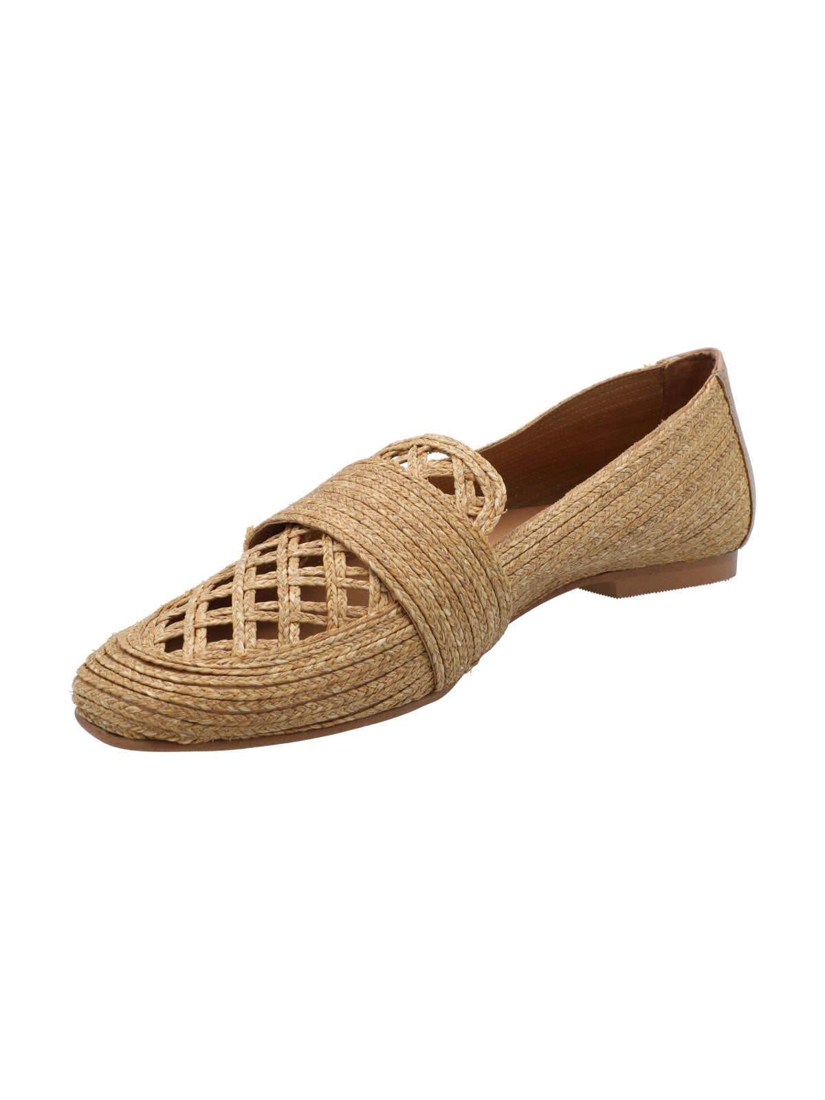 Mocasín Rafia Mujer Lusepa Beige Rockford