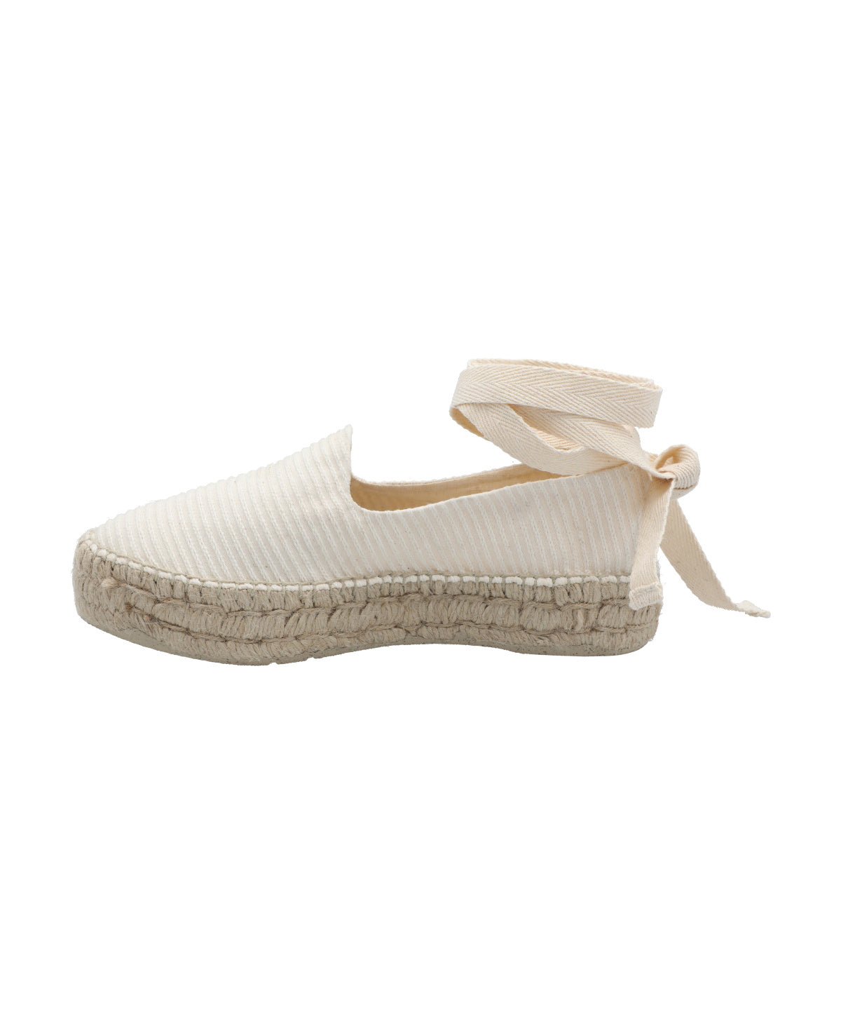 Alpargata Algodón Mujer Roses Blanco Rockford