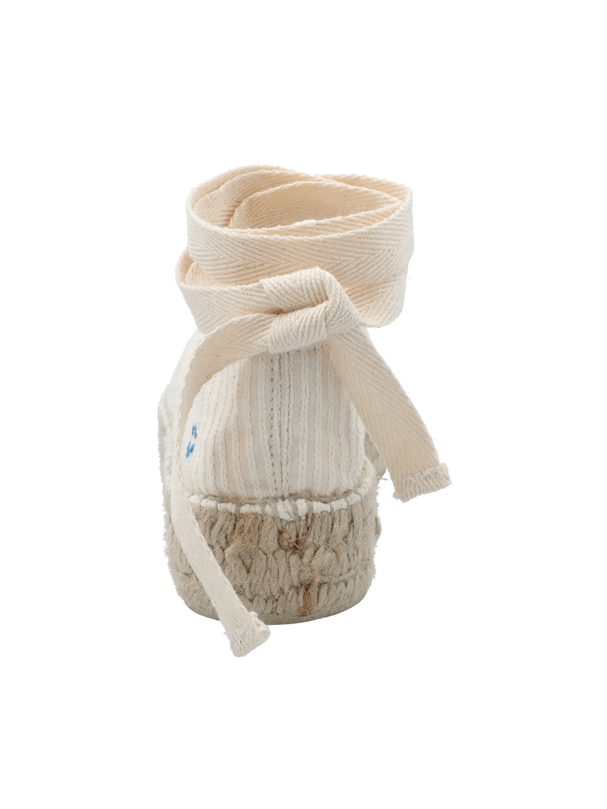 Alpargata Algodón Mujer Roses Blanco Rockford