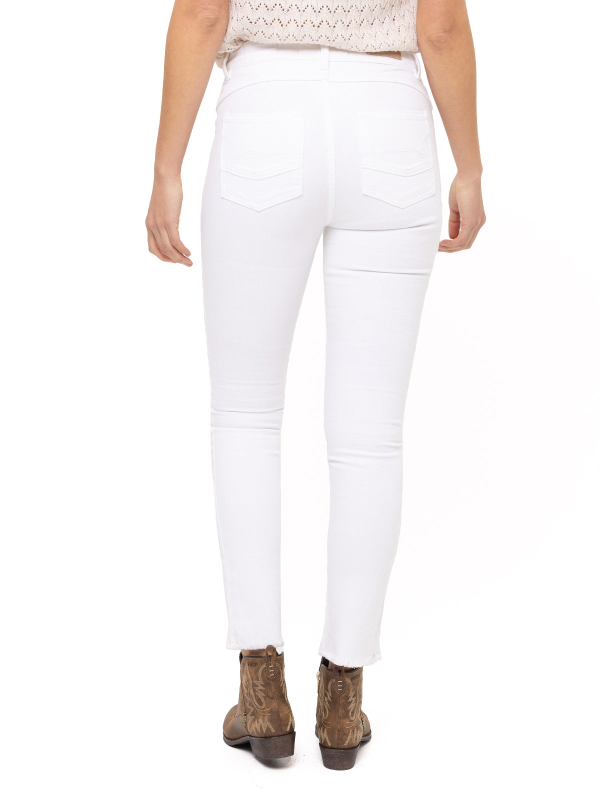 Jeans Natural Flex Mujer Leman Blanco Rockford