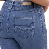 Jeans Natural Flex Mujer Leman Azul Rockford
