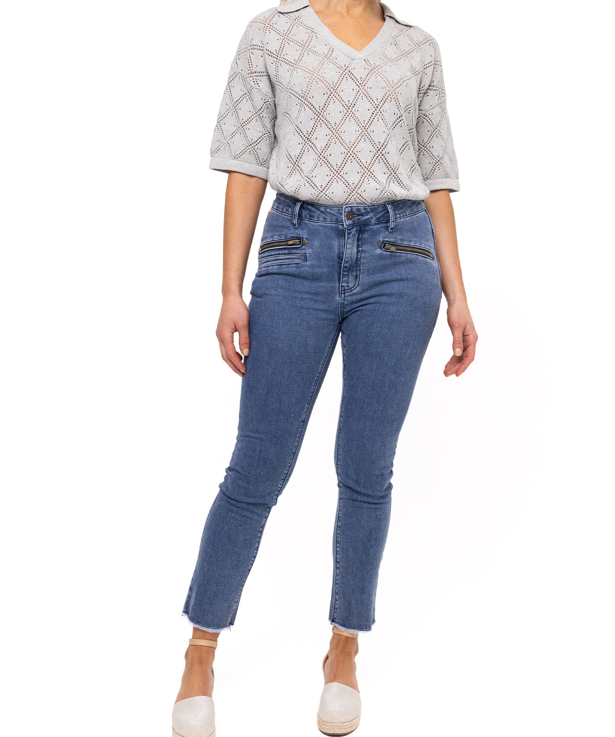 Jeans Natural Flex Mujer Leman Azul Rockford