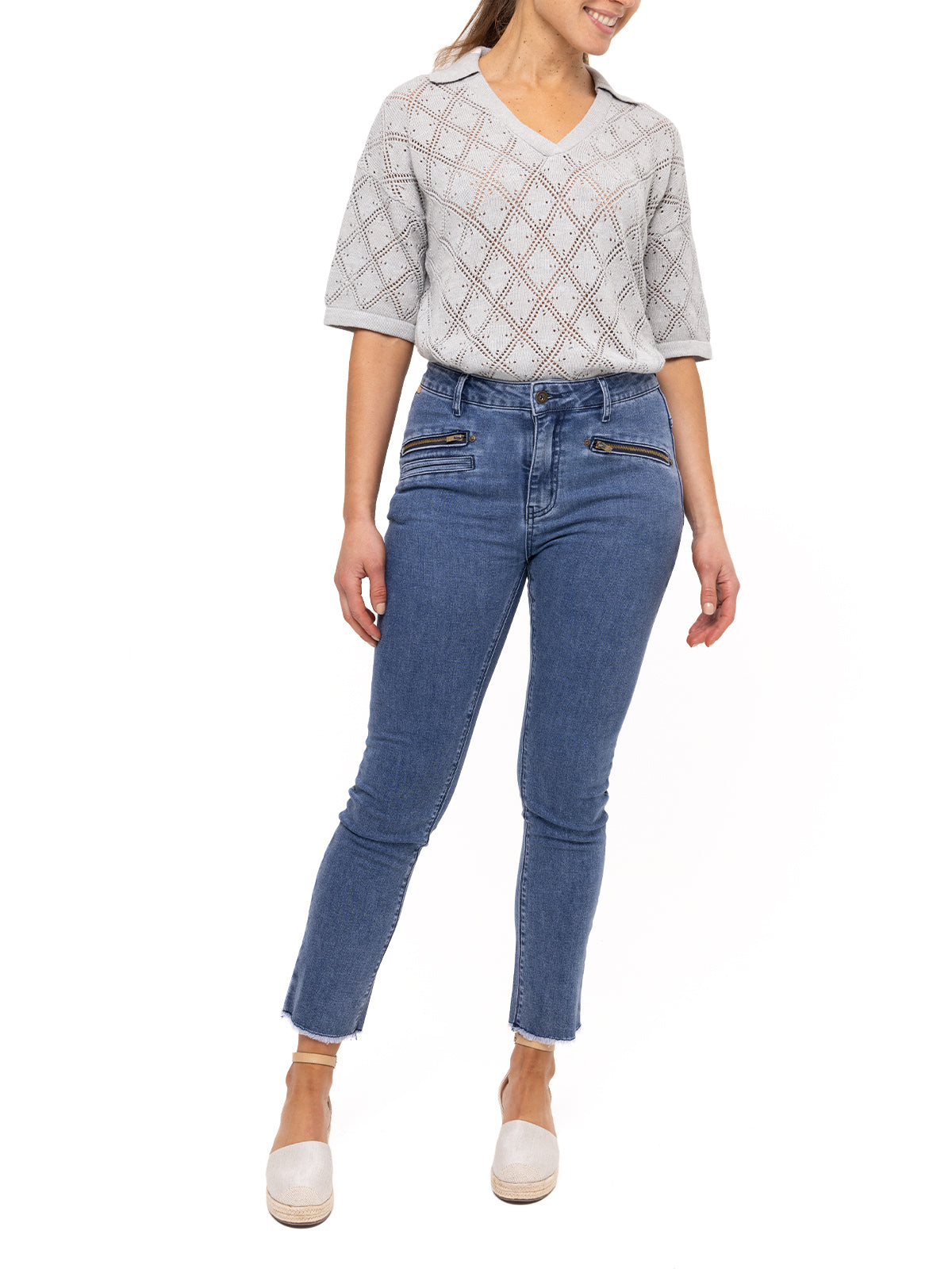 Jeans Natural Flex Mujer Leman Azul Rockford
