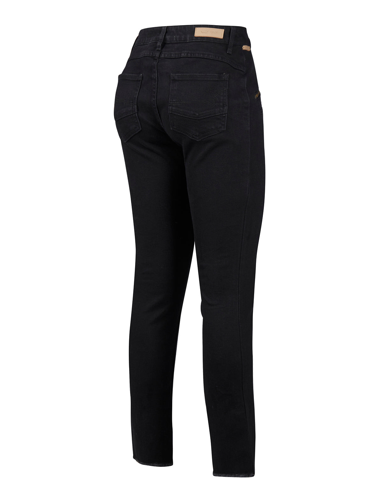 Jeans Natural Flex Mujer Leman Negro Rockford