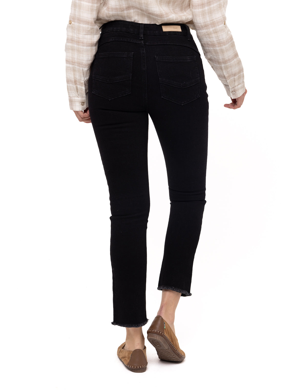 Jeans Natural Flex Mujer Leman Negro Rockford