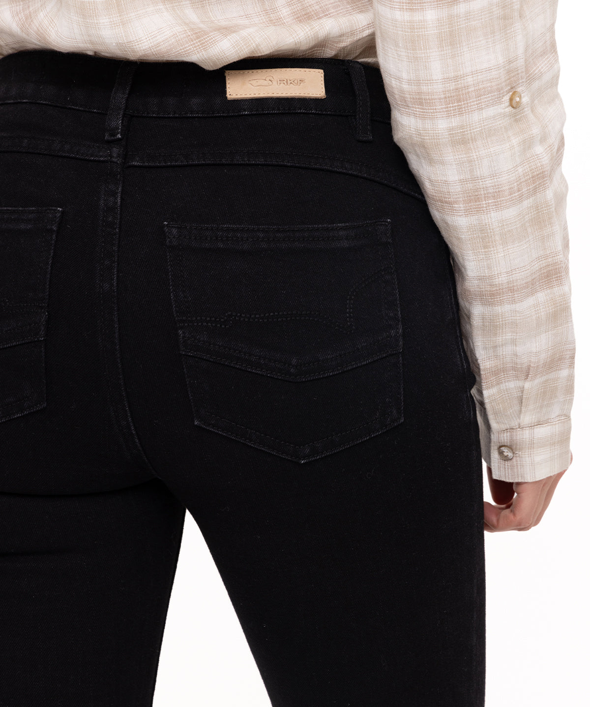 Jeans Natural Flex Mujer Leman Negro Rockford