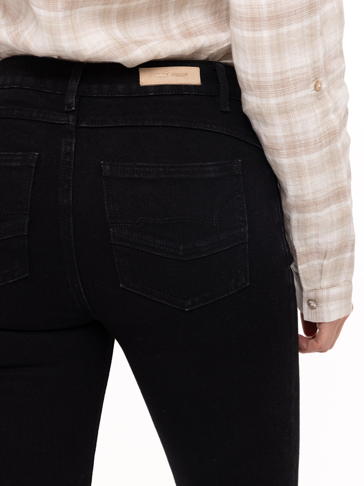 Jeans Natural Flex Mujer Leman Negro Rockford