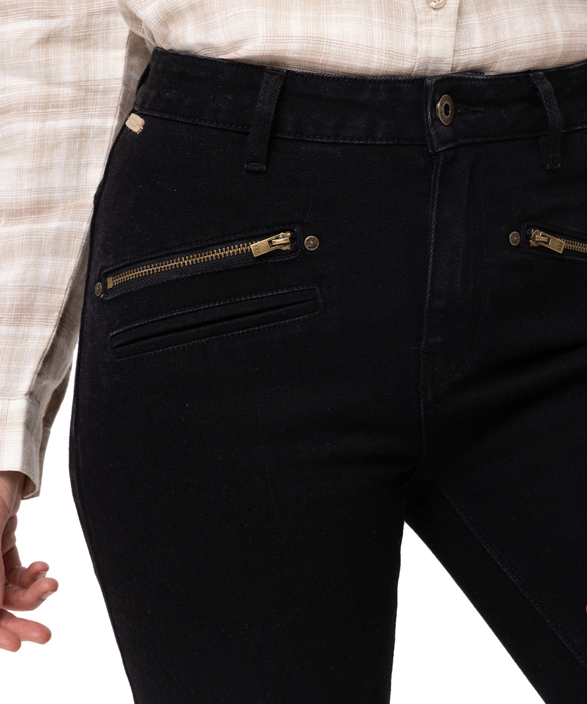 Jeans Natural Flex Mujer Leman Negro Rockford