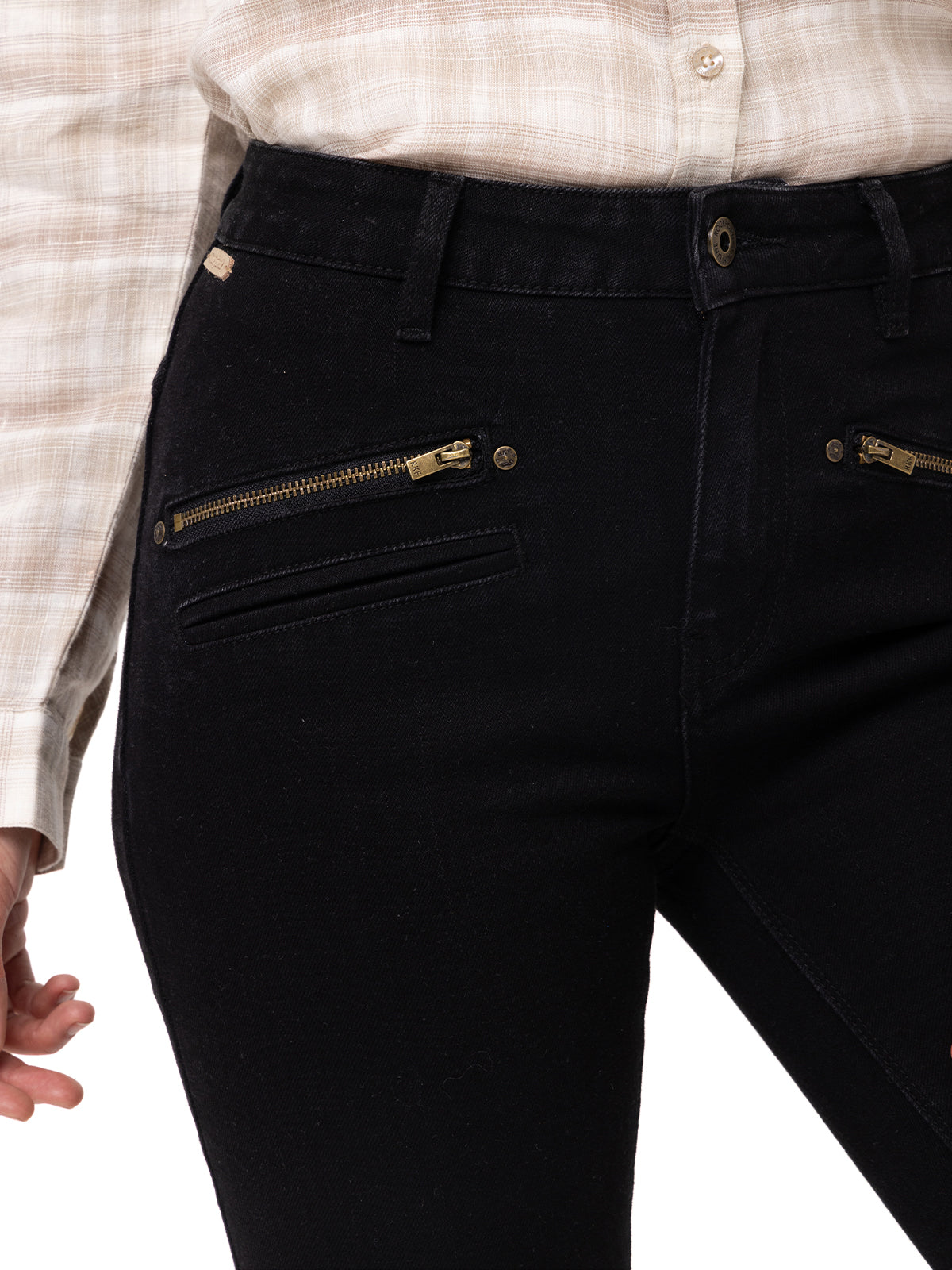 Jeans Natural Flex Mujer Leman Negro Rockford