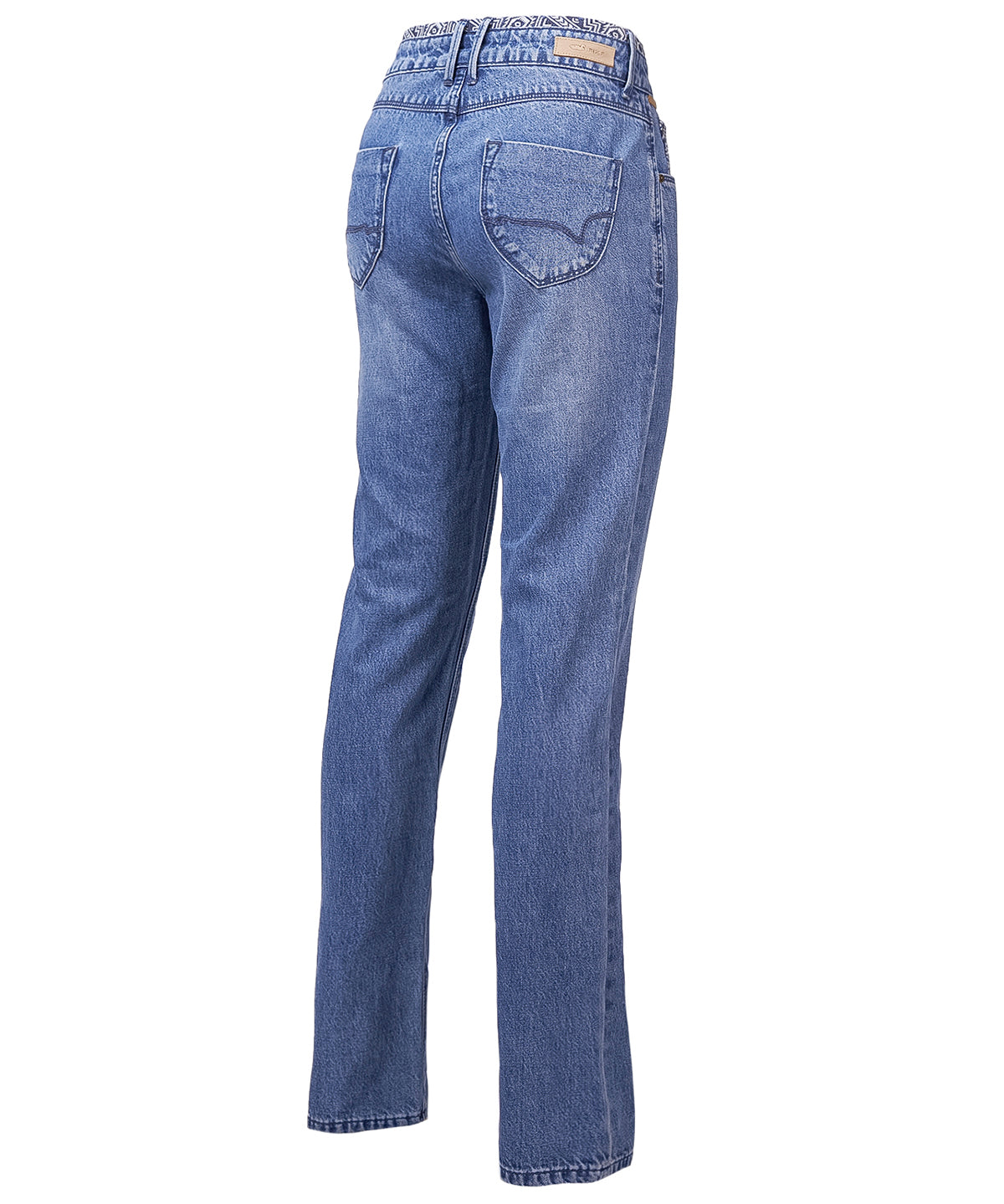 Jeans Natural Flex Mujer Oliviastripe Azul Rockford
