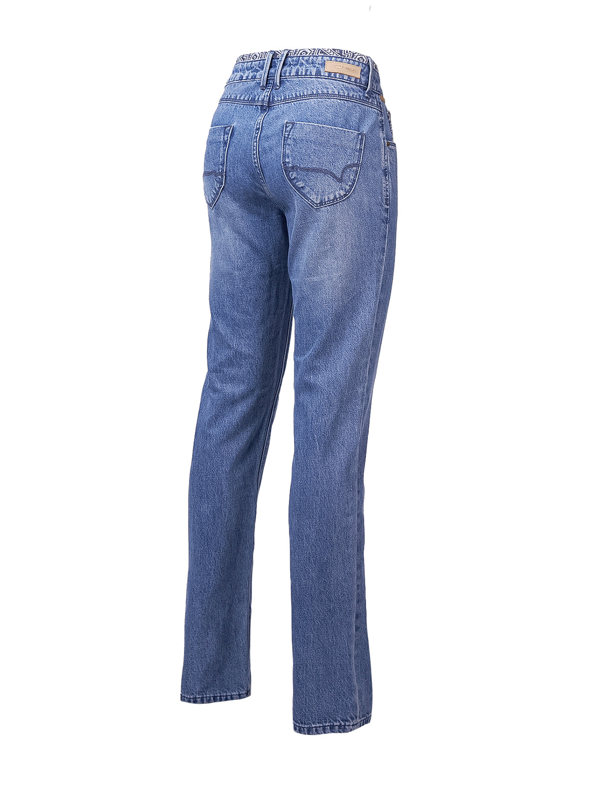Jeans Natural Flex Mujer Oliviastripe Azul Rockford