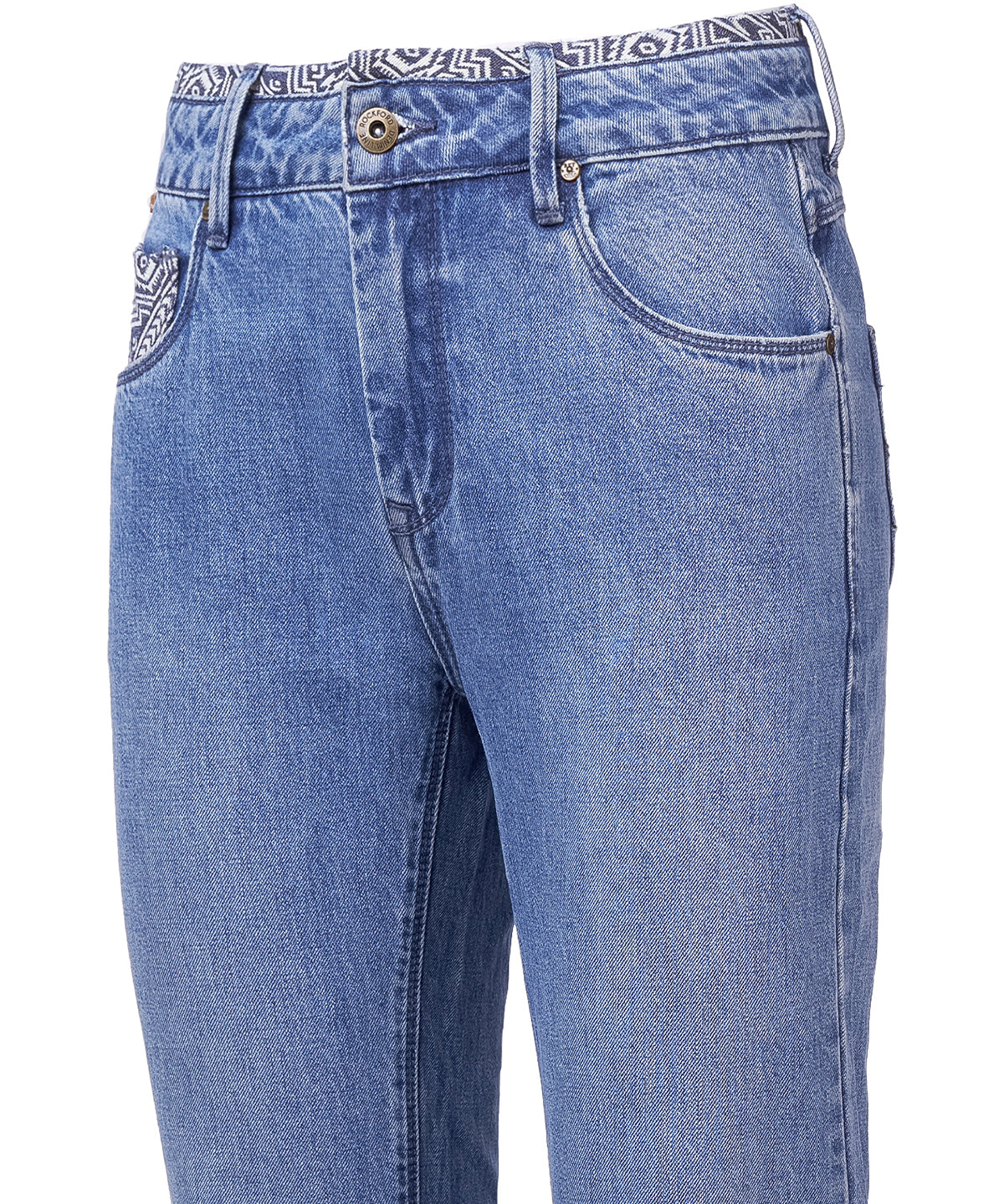 Jeans Natural Flex Mujer Oliviastripe Azul Rockford