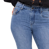 Jeans Natural Flex Mujer Oliviastripe Azul Rockford