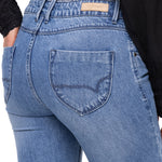 Jeans Natural Flex Mujer Oliviastripe Azul Rockford