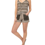 Short Wax Mujer Carcans Verde Oscuro Rockford