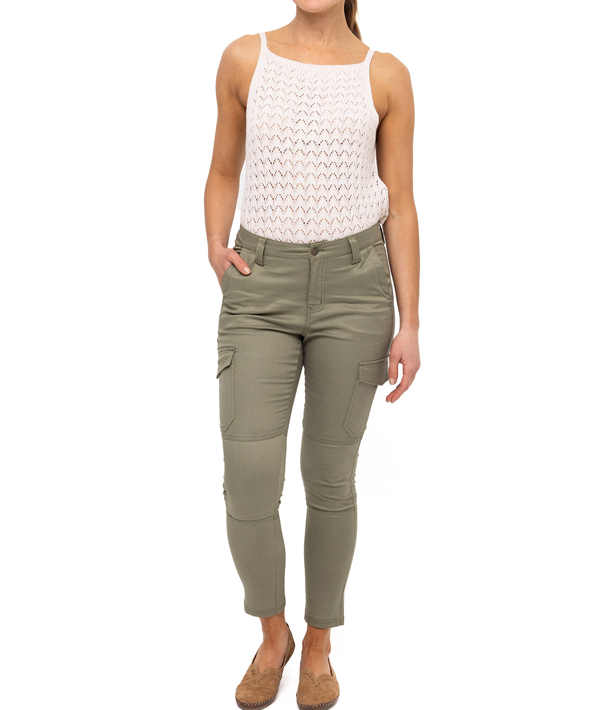 Pantalón Lyocell Mujer Utah Oliva Rockford