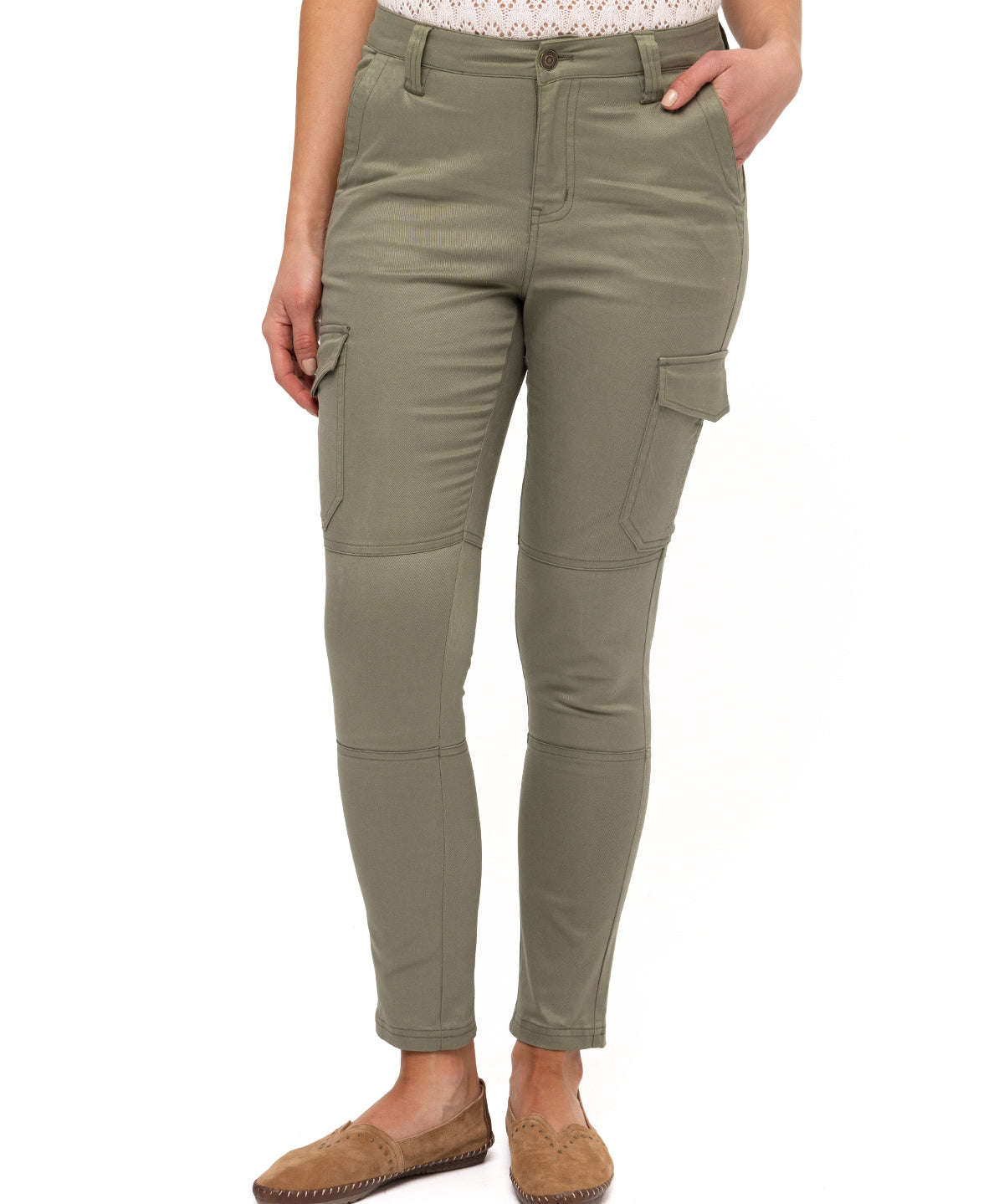 Pantalón Lyocell Mujer Utah Oliva Rockford