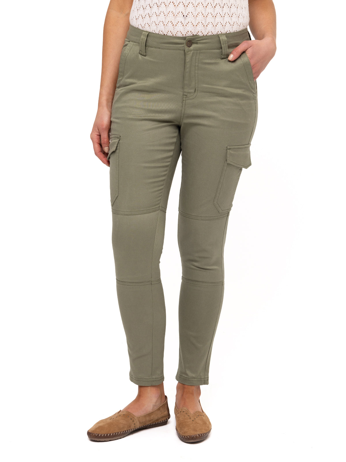 Pantalón Lyocell Mujer Utah Oliva Rockford