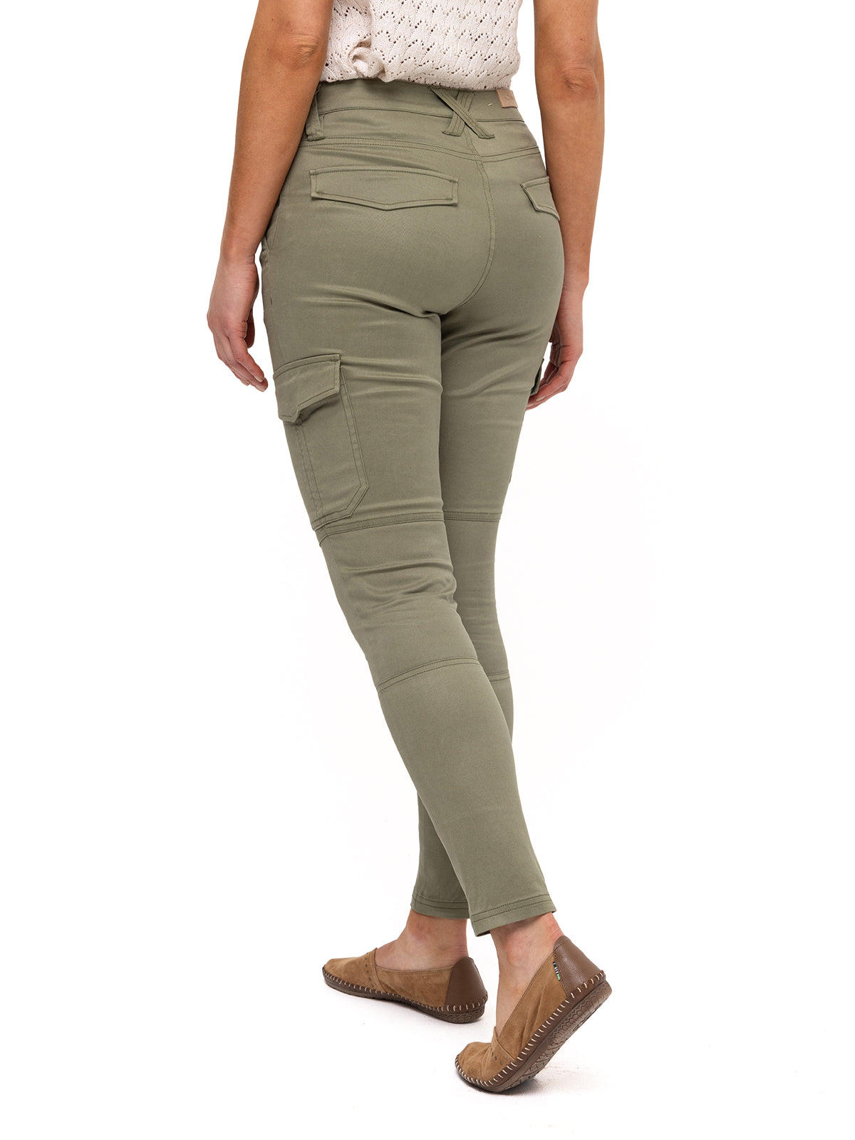 Pantalón Lyocell Mujer Utah Oliva Rockford
