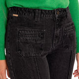 Jeans Algodón Orgánico Mujer Thau Gris Rockford