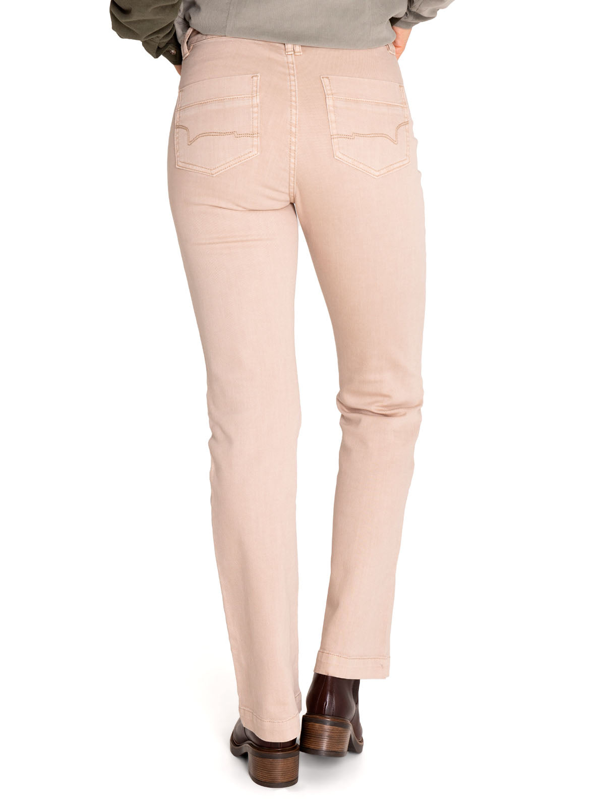 Jeans Algodón Orgánico Mujer Nia Beige/Crudo Rockford