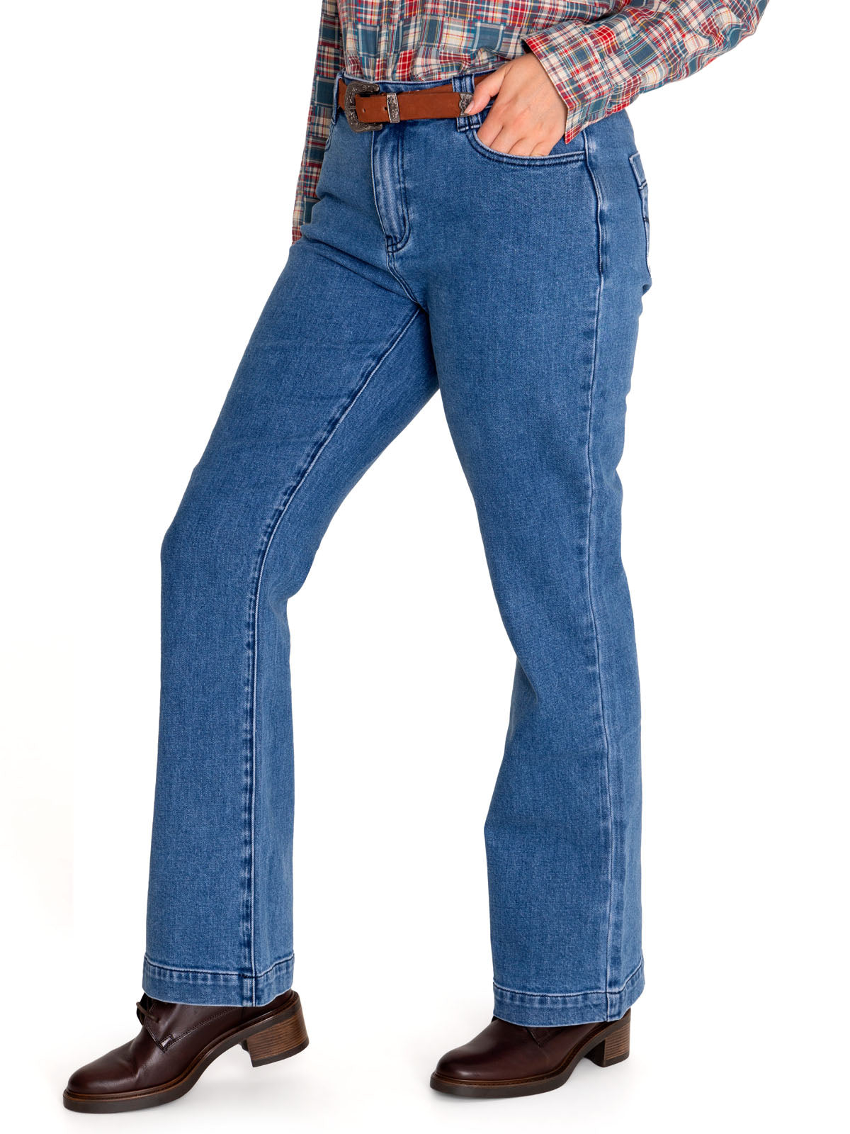 Jeans Algodón Orgánico Mujer Nia Azul Rockford