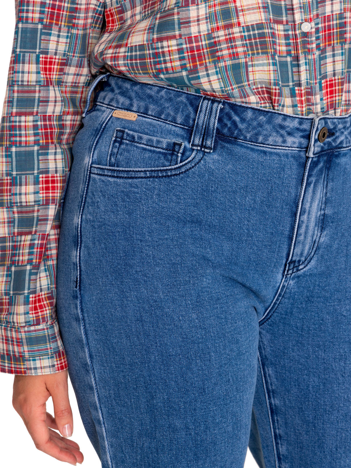 Jeans Algodón Orgánico Mujer Nia Azul Rockford