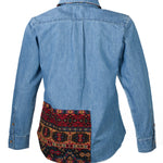 Blusa Algodón Orgánico Mujer Cali Azul Rockford