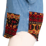 Blusa Algodón Orgánico Mujer Cali Azul Rockford