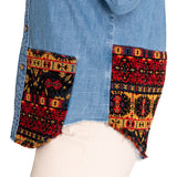 Blusa Algodón Orgánico Mujer Cali Azul Rockford