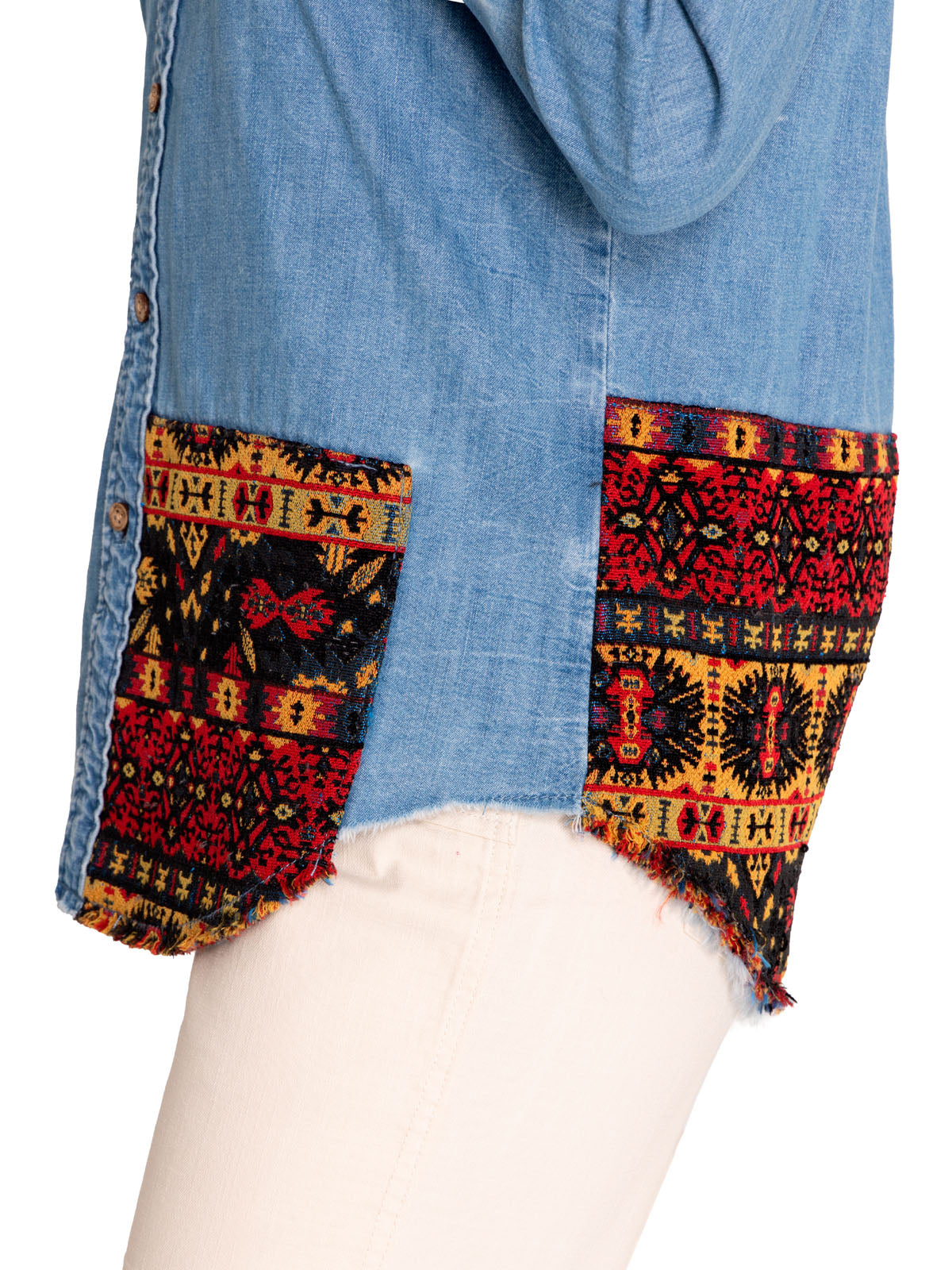 Blusa Algodón Orgánico Mujer Cali Azul Rockford