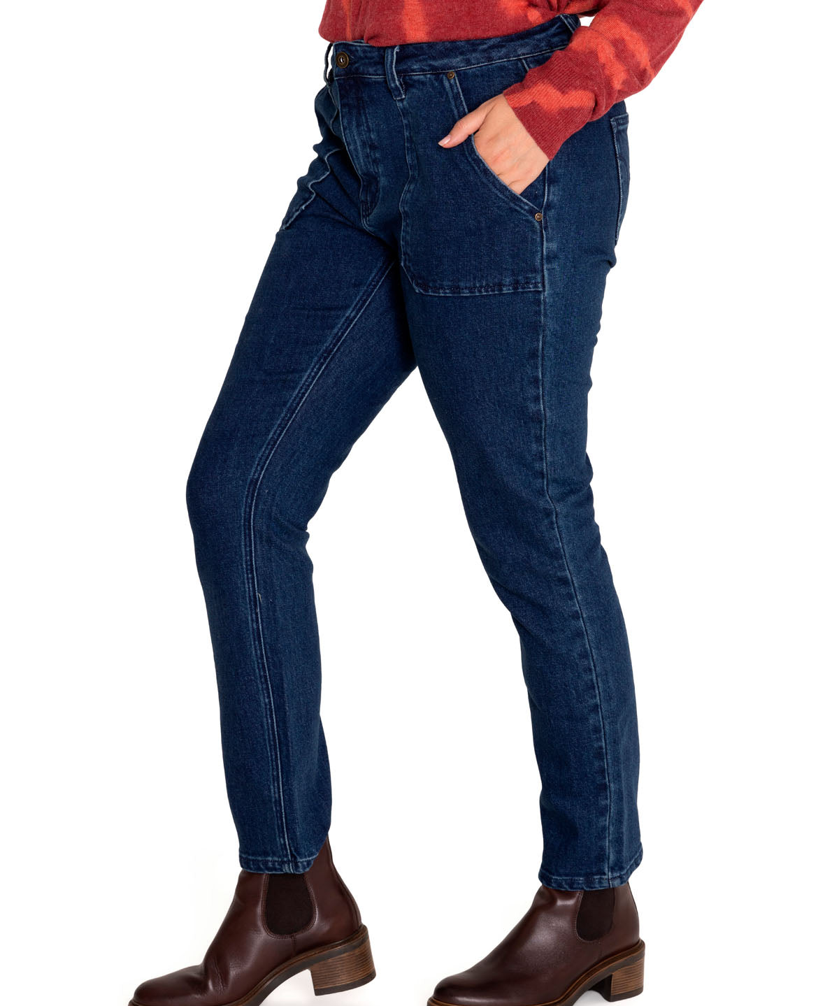 Jeans Algodón Orgánico Mujer Romero Azul Rockford