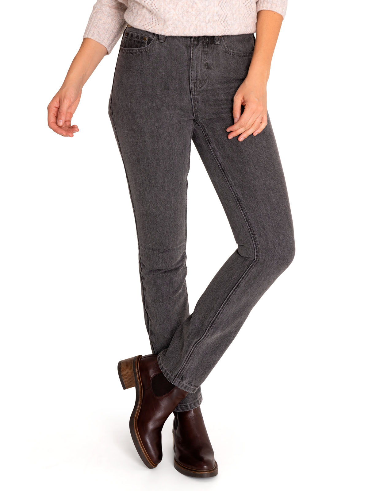 Jeans Algodón Orgánico Mujer Macao Gris Rockford