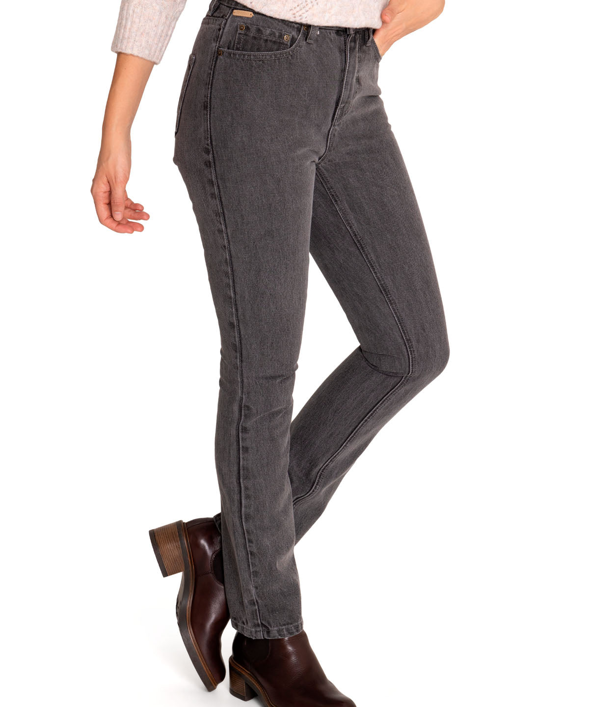 Jeans Algodón Orgánico Mujer Macao Gris Rockford