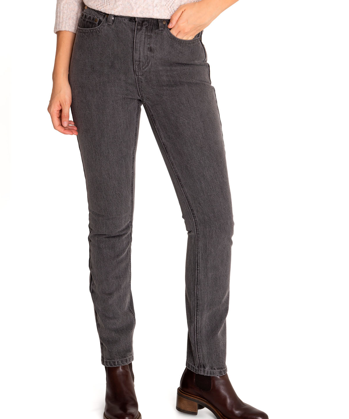 Jeans Algodón Orgánico Mujer Macao Gris Rockford