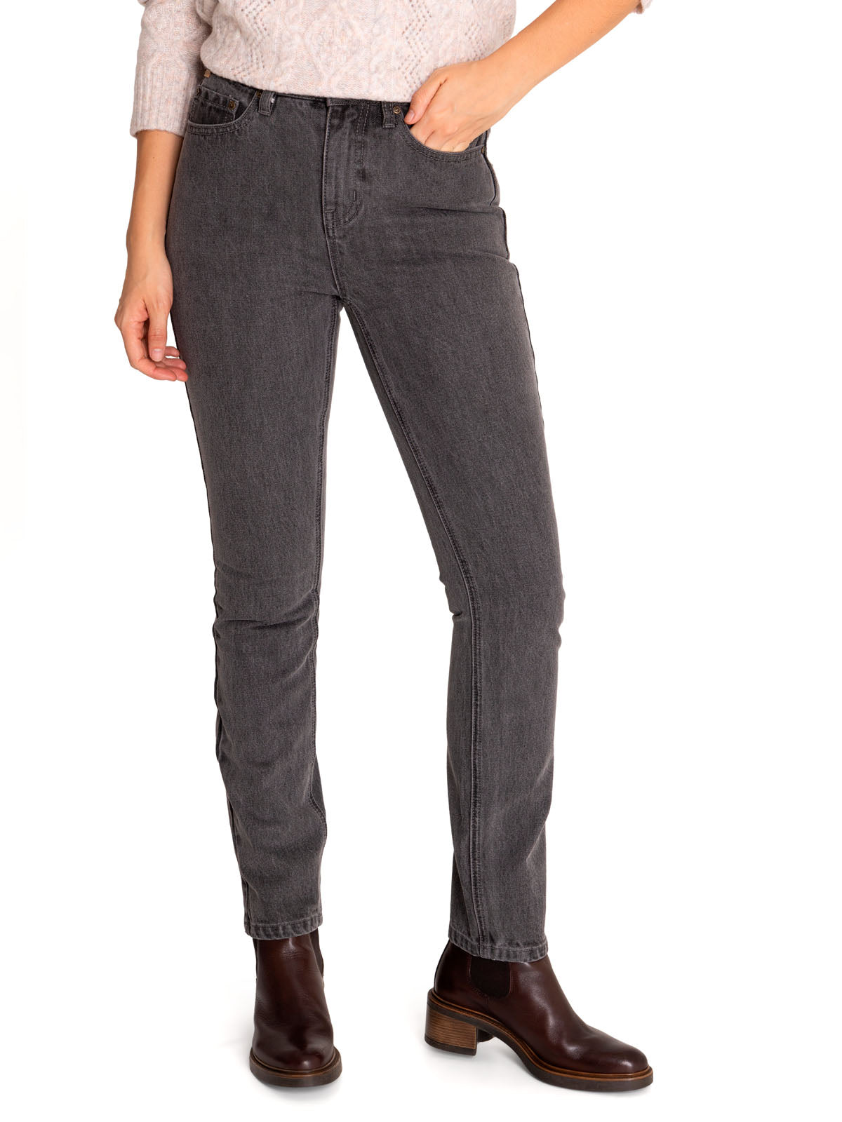 Jeans Algodón Orgánico Mujer Macao Gris Rockford