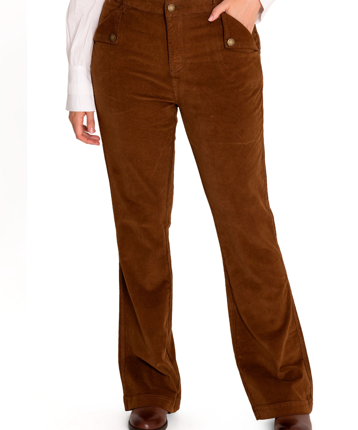 Pantalón Algodón Orgánico Mujer Alicia Café Rockford