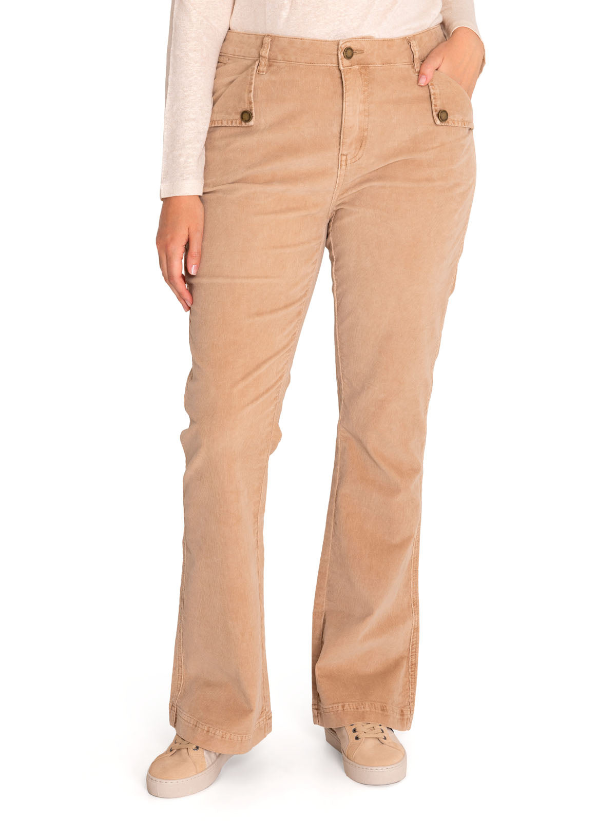 Pantalón Algodón Orgánico Mujer Alicia Beige Rockford