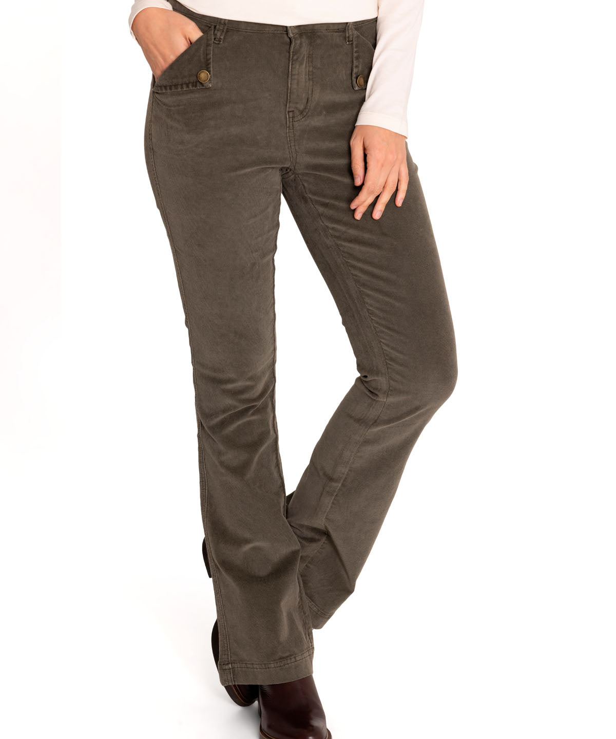 Pantalón Algodón Orgánico Mujer Alicia Verde Rockford