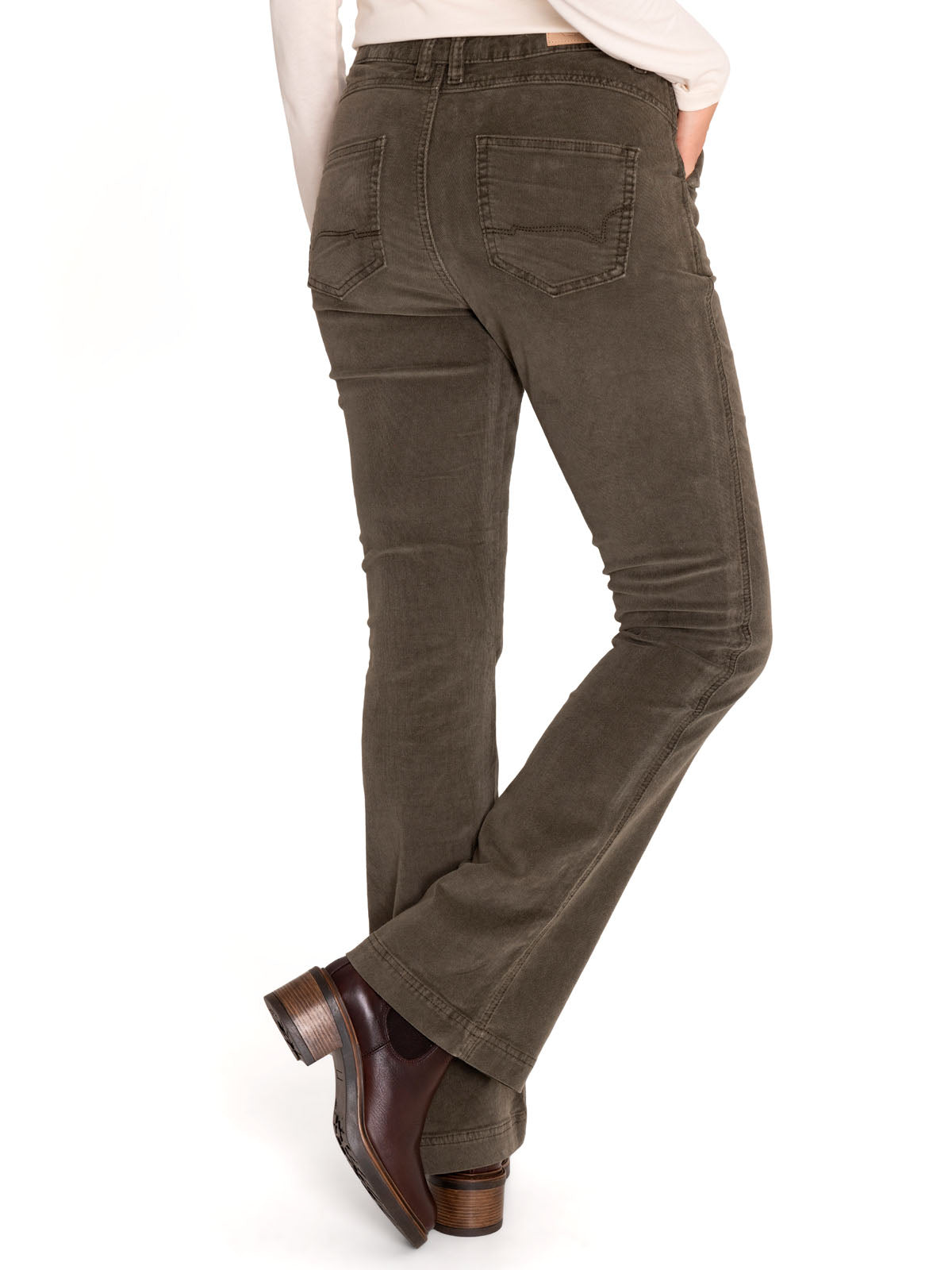 Pantalón Algodón Orgánico Mujer Alicia Verde Rockford