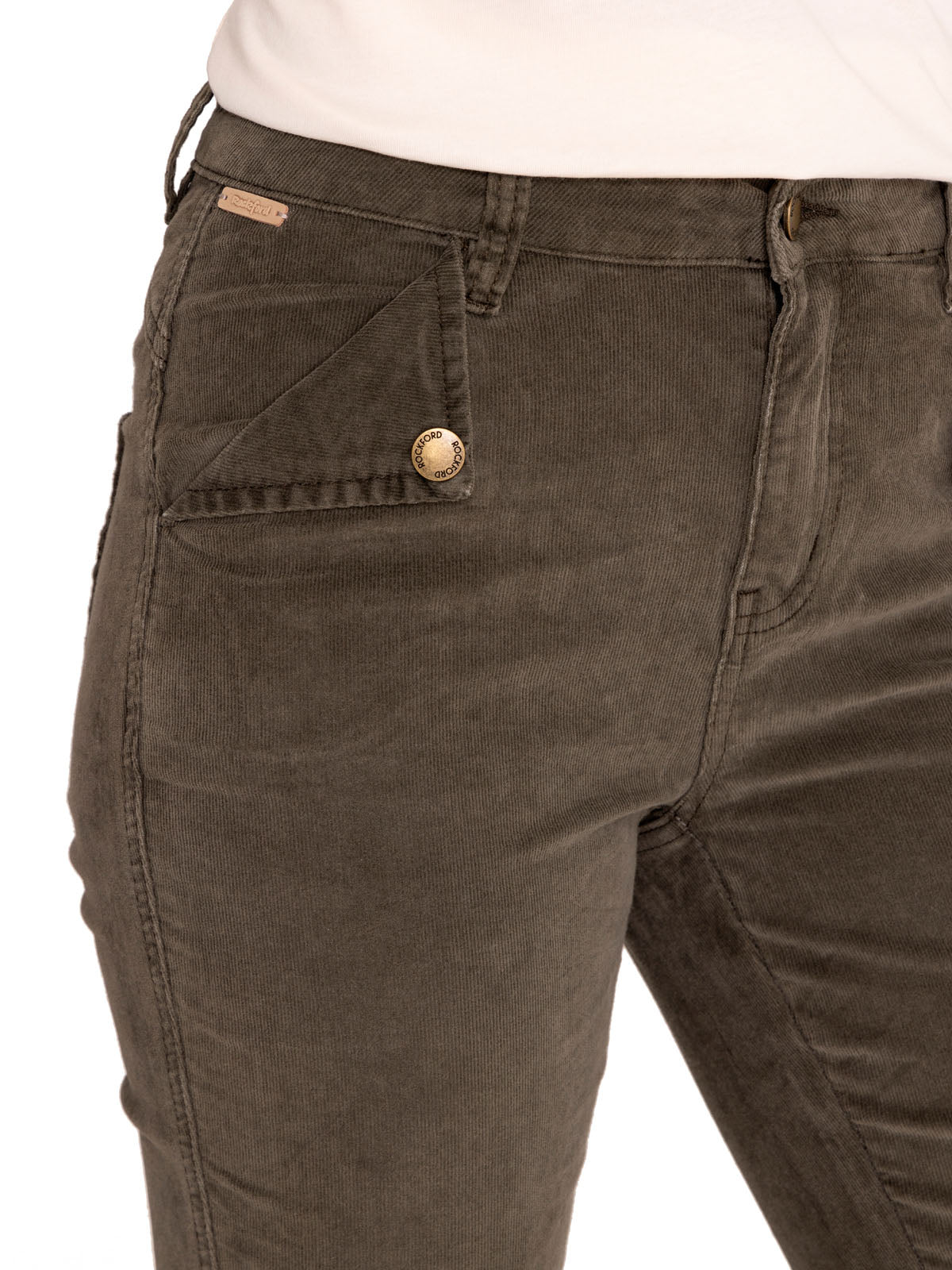 Pantalón Algodón Orgánico Mujer Alicia Verde Rockford