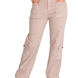 Pantalón Algodón Orgánico Mujer Noa Beige/Crudo Rockford