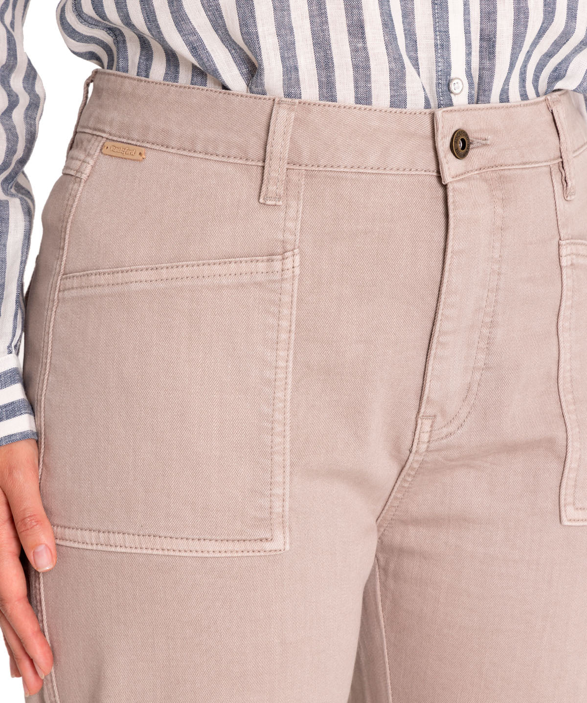 Pantalón Algodón Orgánico Mujer Noa Beige/Crudo Rockford