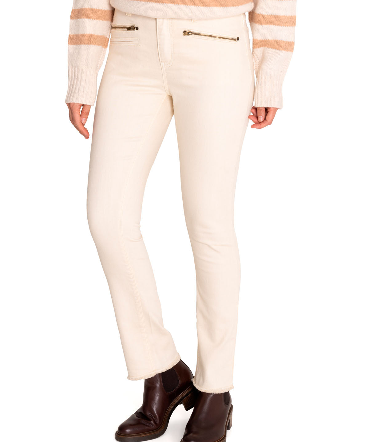 Pantalón Algodón Orgánico Mujer Leman Blanco Rockford