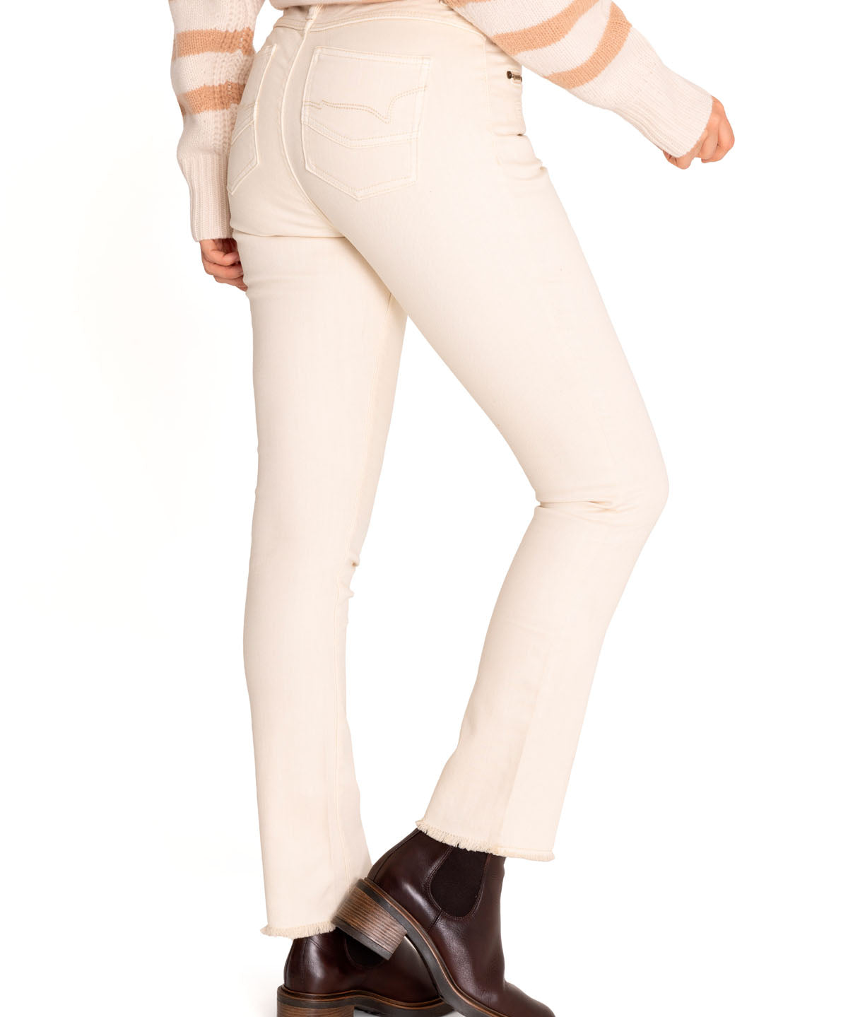 Pantalón Algodón Orgánico Mujer Leman Blanco Rockford