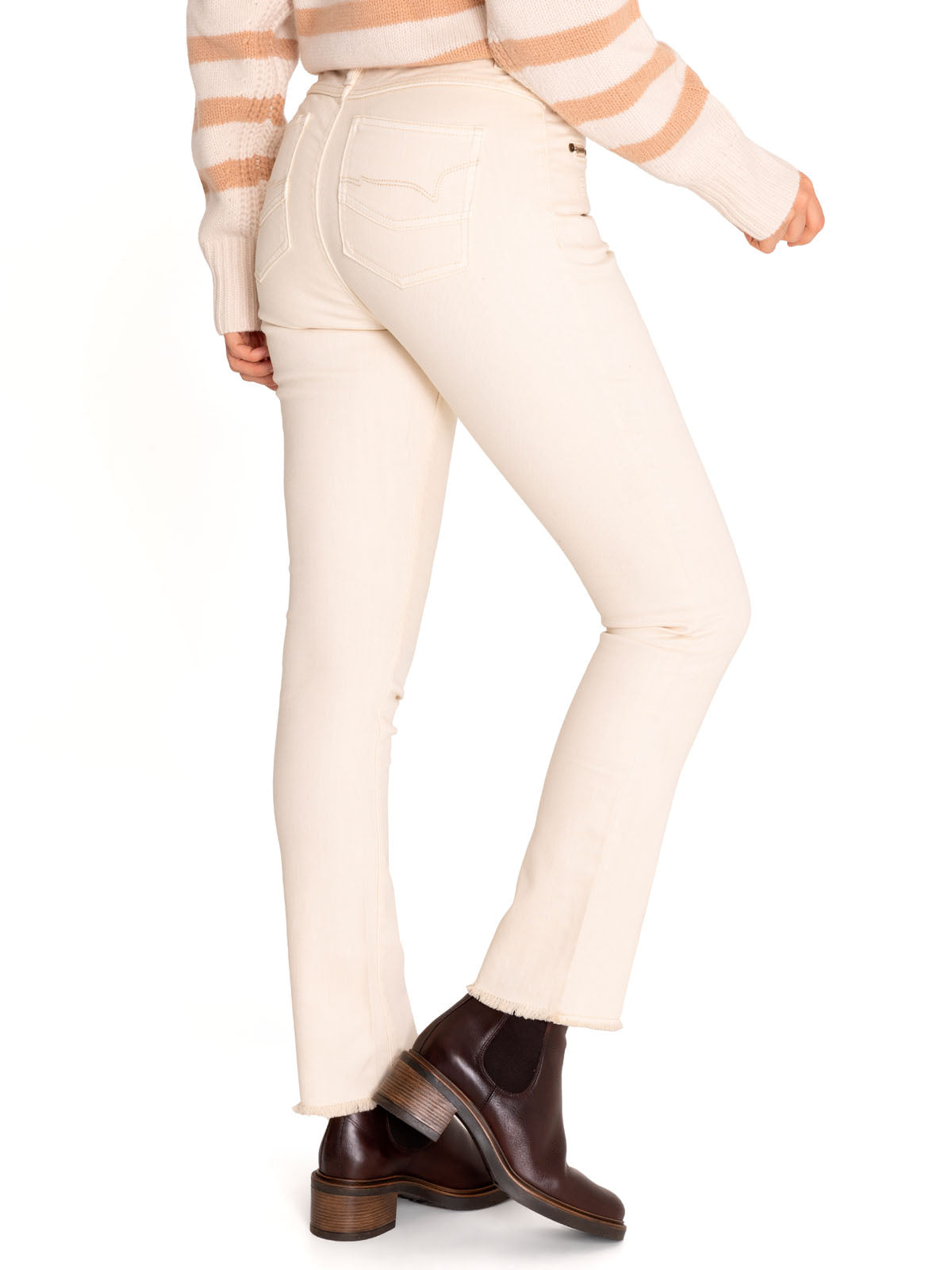 Pantalón Algodón Orgánico Mujer Leman Blanco Rockford